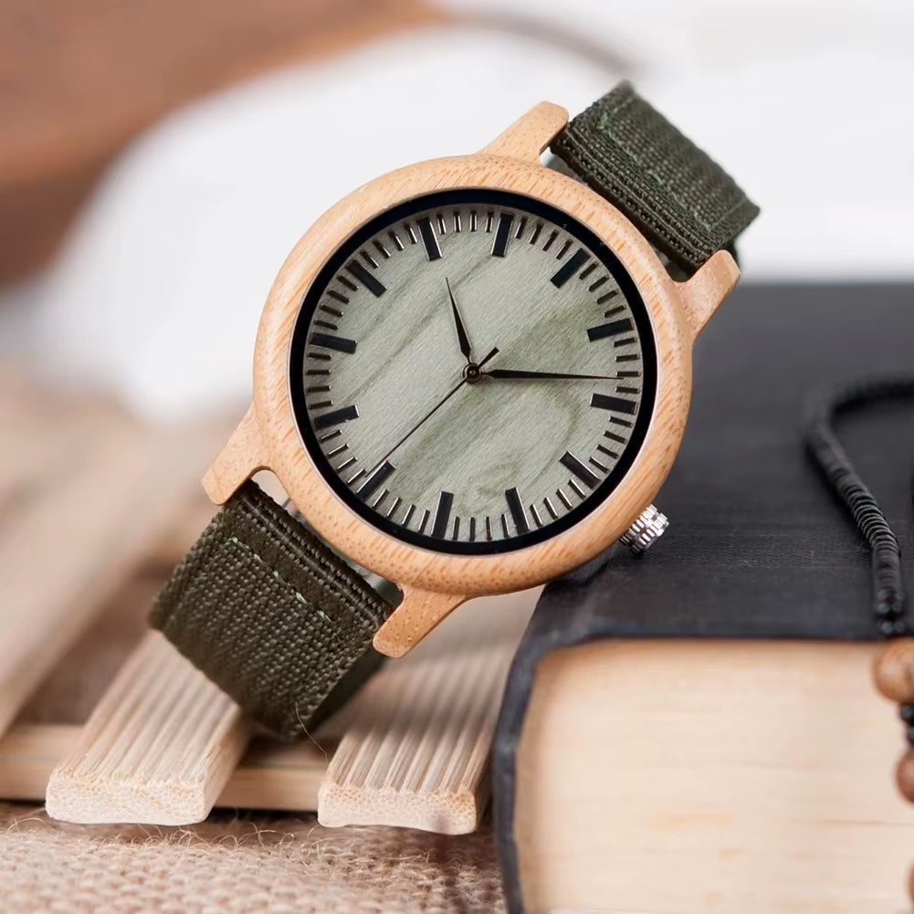 New  Watch Women Relogio Masculino Quartz Watches Men Bamboo Wood Couple Wristwatches Gifts Items Drop Shippingoriginal