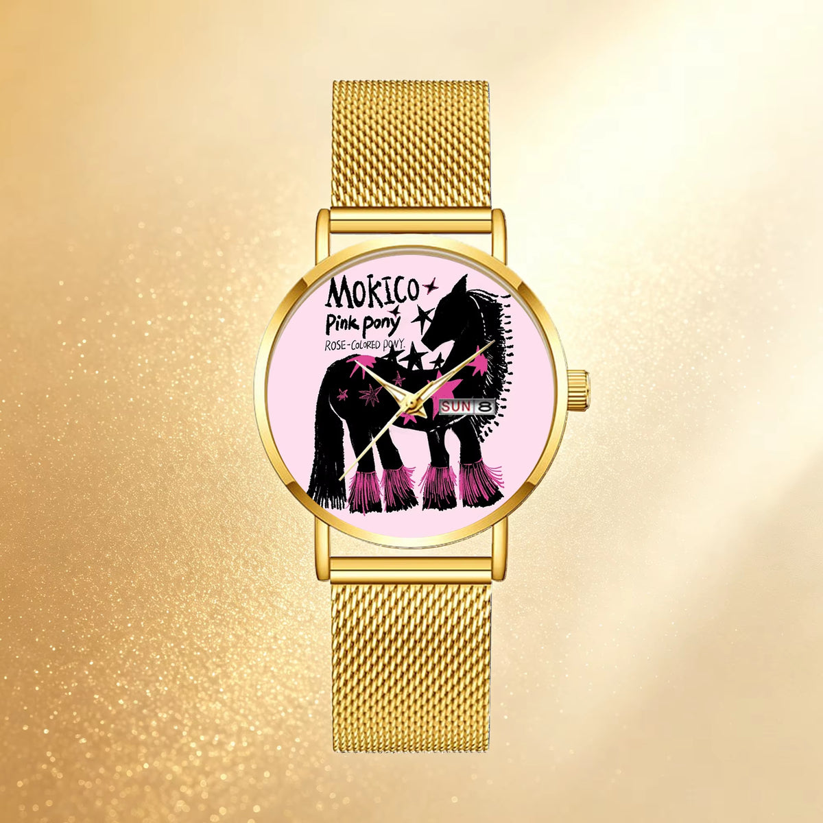 DIY Customisable Dial: Large Dial, Elegant and Stylish round Ladies’ Watch – Perfect for Special Occasions