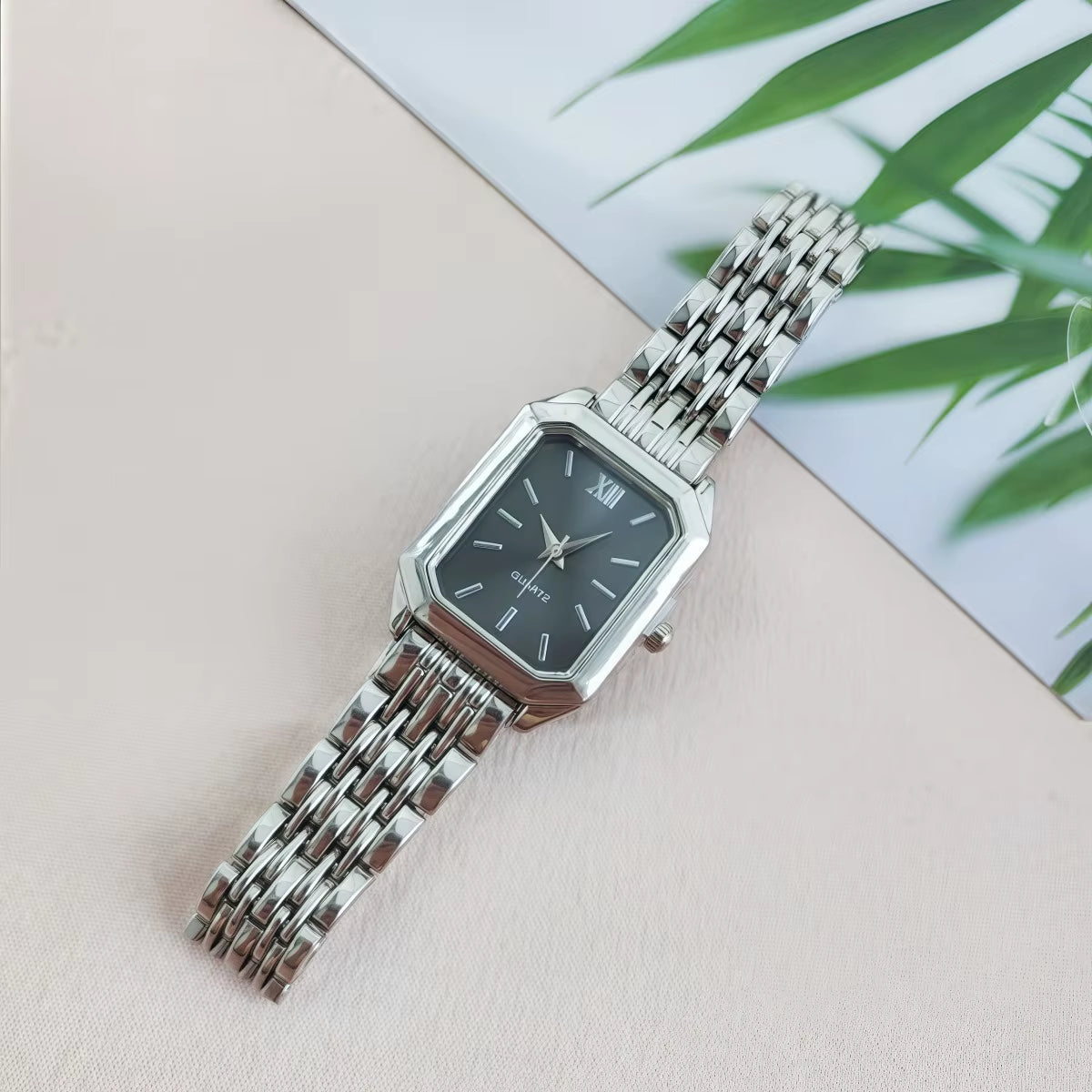 Customizable Elegant Rectangle Women Watches Fashion Analog Quartz Wristwatches Reloj Mujer Girls Clock Gift