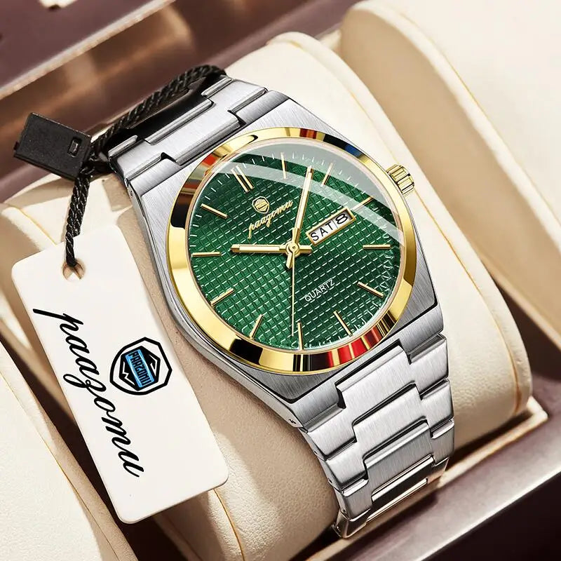 Customized Watch  Luxury Men Clock Fashion Luminous Waterproof Chronograph Date Watch for Man Quartz Men'S Watches Reloj