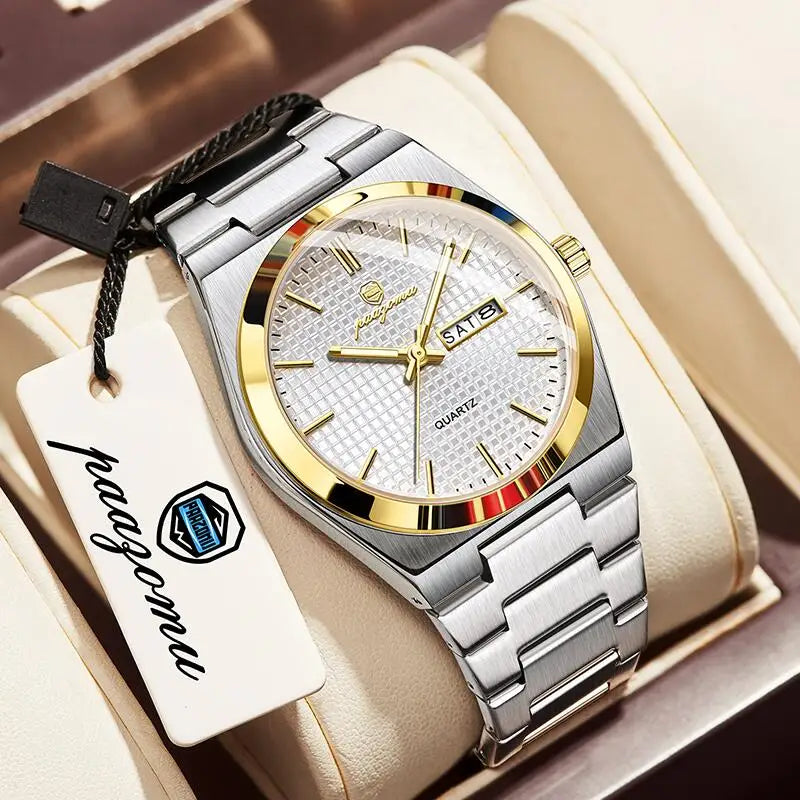 Customized Watch  Luxury Men Clock Fashion Luminous Waterproof Chronograph Date Watch for Man Quartz Men'S Watches Reloj