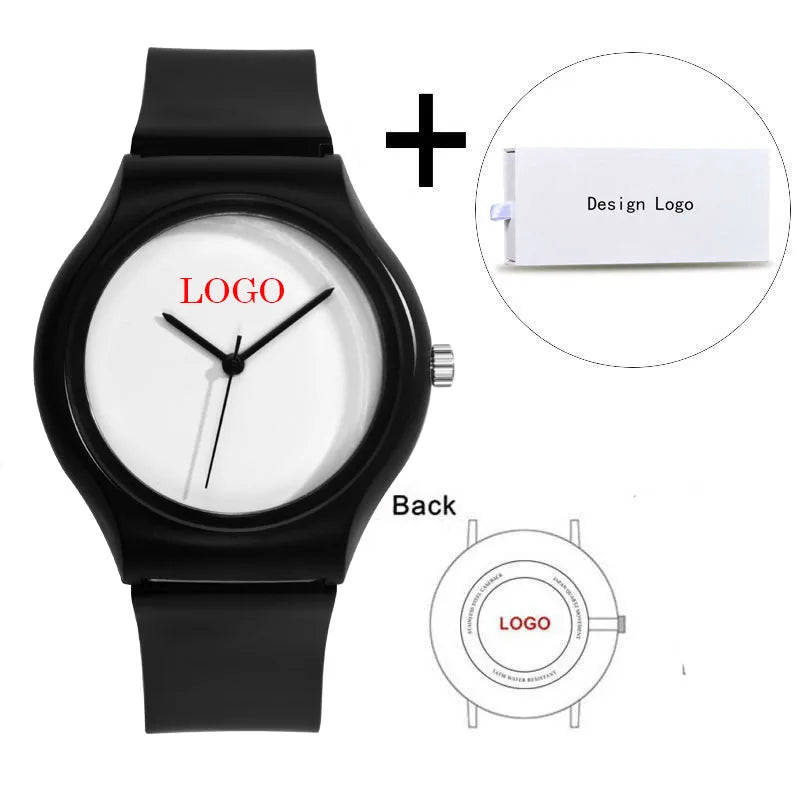 Print Watch Face Custom Photo Watch Men Wristwatch Plastic Case Strap 40Mm