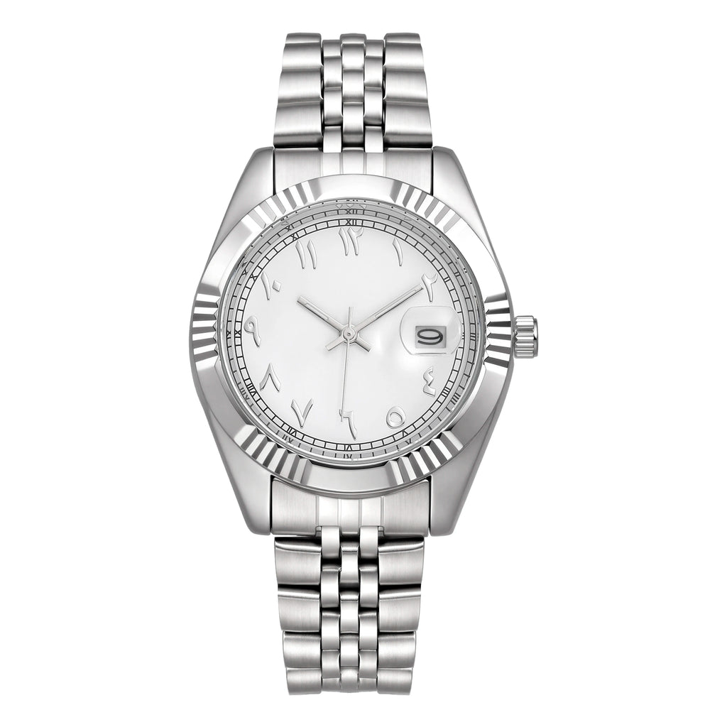 Classic Wristwatch Dial Customize Logo Photo Men Women Stainless Steel Strap Quality Watch
