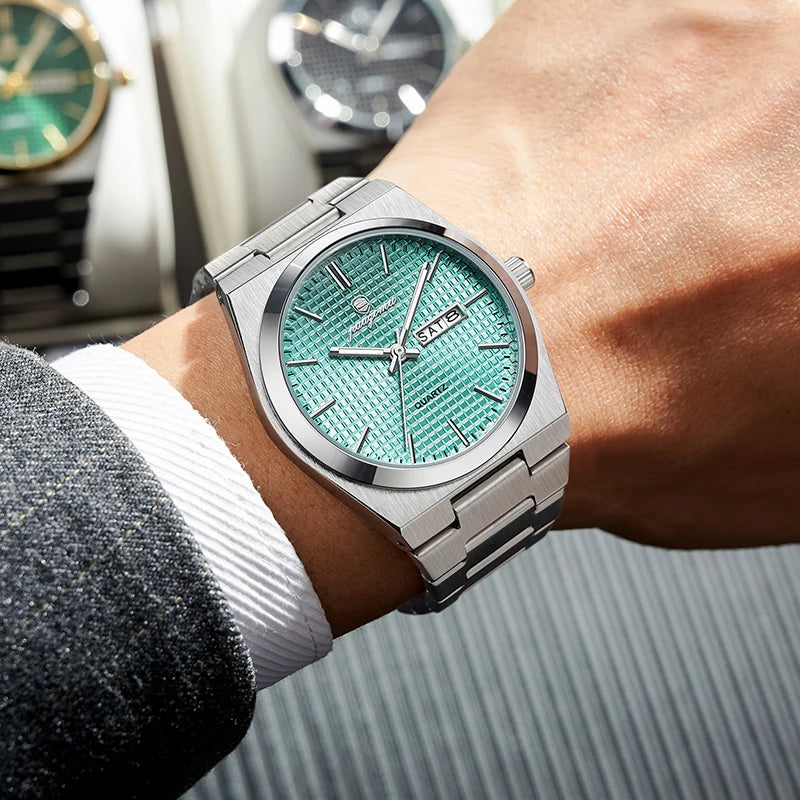 Customized Watch  Luxury Men Clock Fashion Luminous Waterproof Chronograph Date Watch for Man Quartz Men'S Watches Reloj