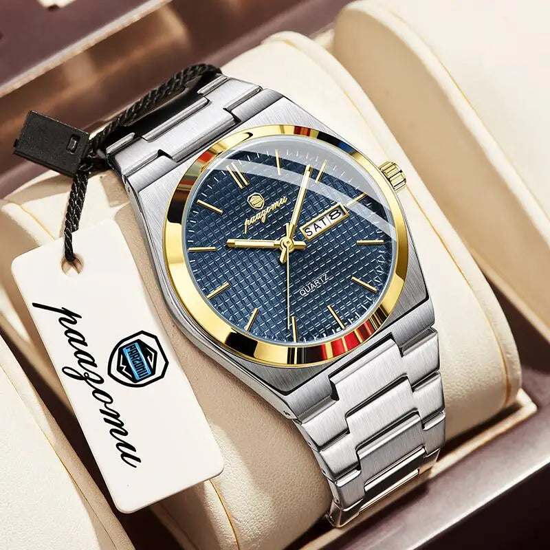 Customized Watch  Luxury Men Clock Fashion Luminous Waterproof Chronograph Date Watch for Man Quartz Men'S Watches Reloj