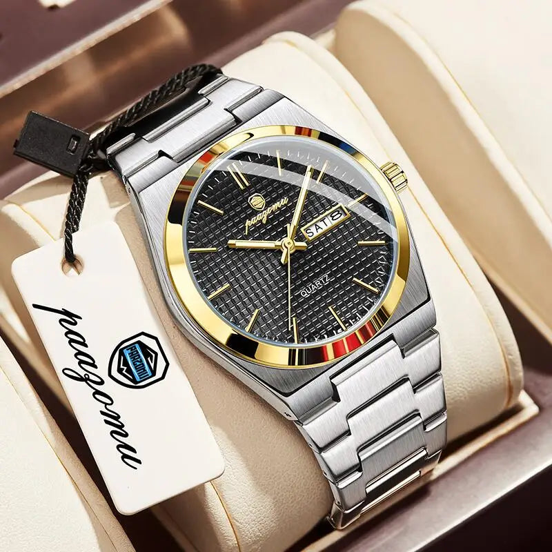 Customized Watch  Luxury Men Clock Fashion Luminous Waterproof Chronograph Date Watch for Man Quartz Men'S Watches Reloj