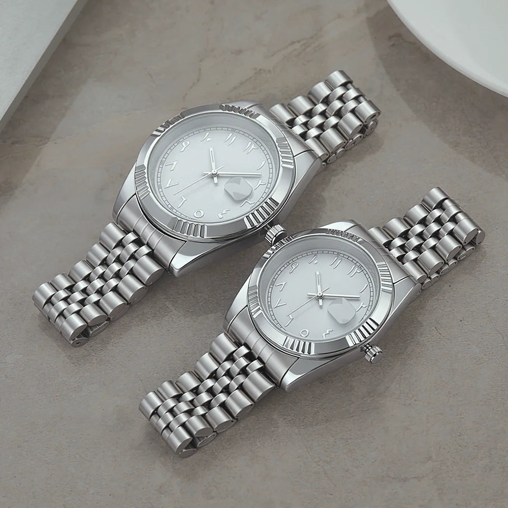 Classic Wristwatch Dial Customize Logo Photo Men Women Stainless Steel Strap Quality Watch