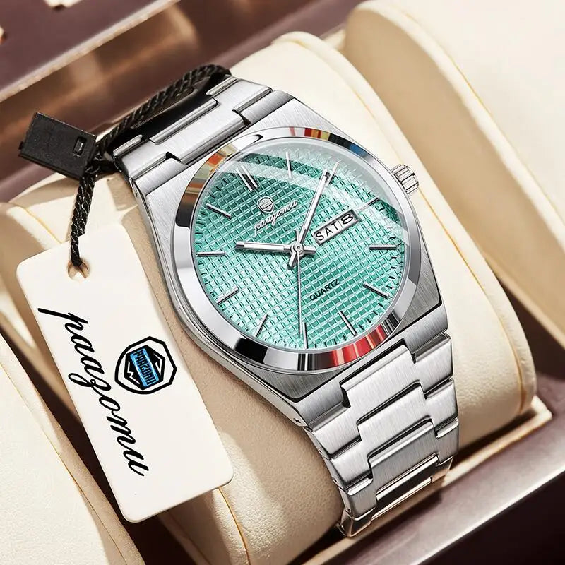 Customized Watch  Luxury Men Clock Fashion Luminous Waterproof Chronograph Date Watch for Man Quartz Men'S Watches Reloj