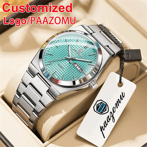 Customized Watch  Luxury Men Clock Fashion Luminous Waterproof Chronograph Date Watch for Man Quartz Men'S Watches Reloj