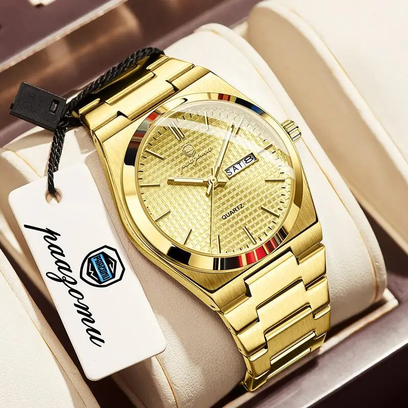 Customized Watch  Luxury Men Clock Fashion Luminous Waterproof Chronograph Date Watch for Man Quartz Men'S Watches Reloj