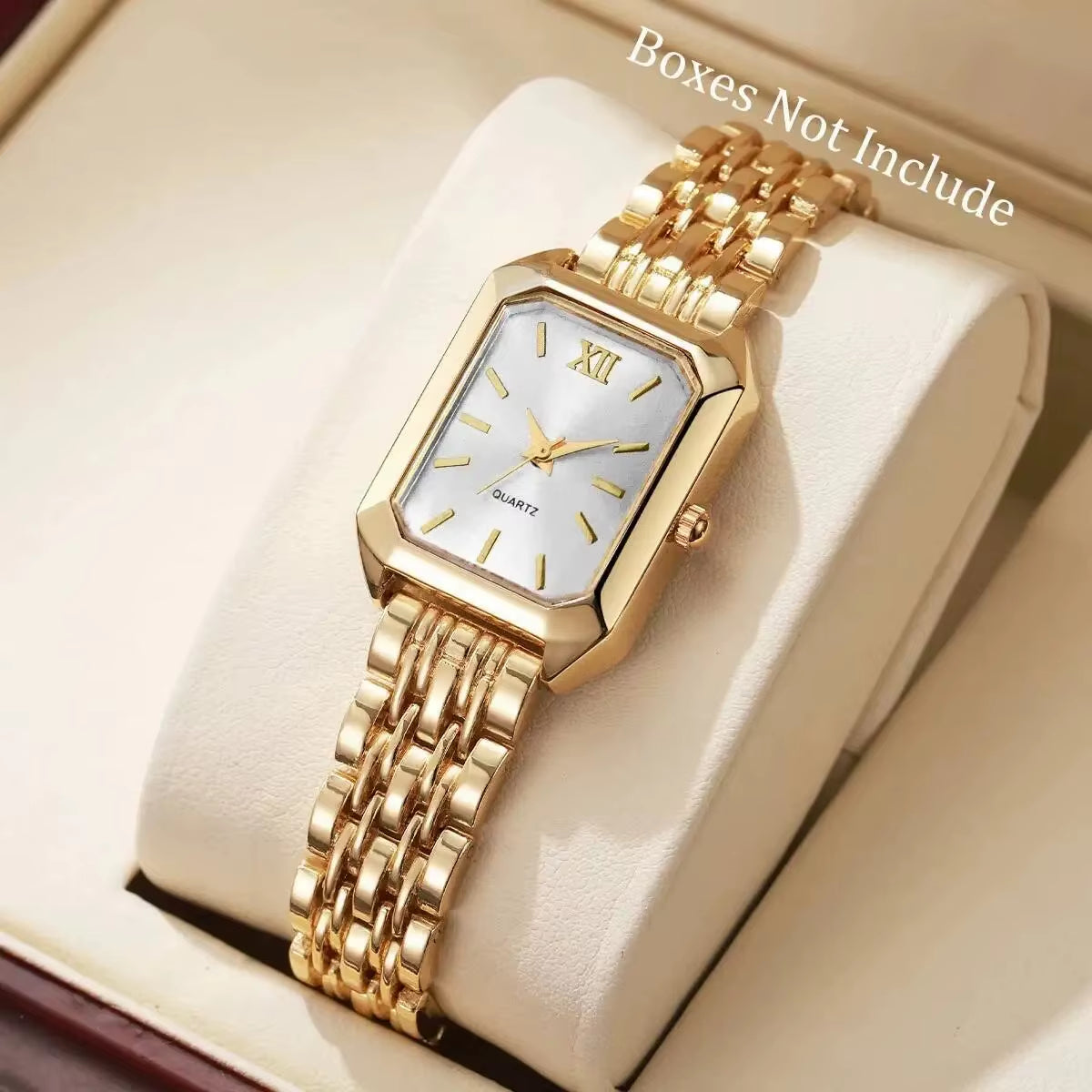 Customizable Elegant Rectangle Women Watches Fashion Analog Quartz Wristwatches Reloj Mujer Girls Clock Gift